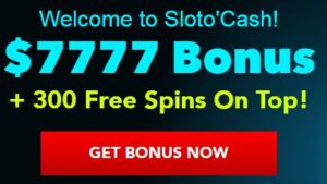 Welcome bonus at Sloto Cash