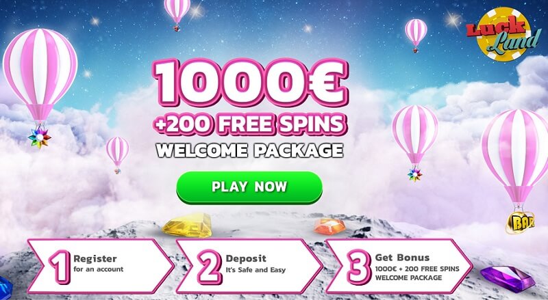 1000 euro + 200 free spins